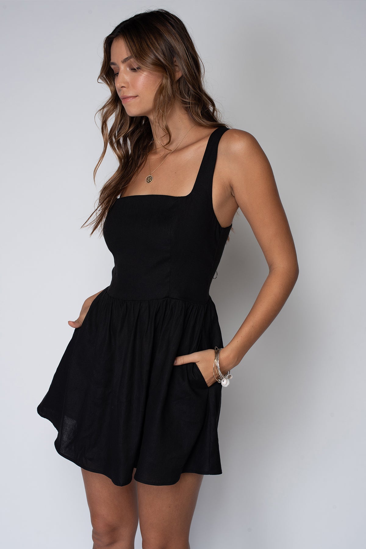 STORY TANK MINI DRESS – STILLWATER