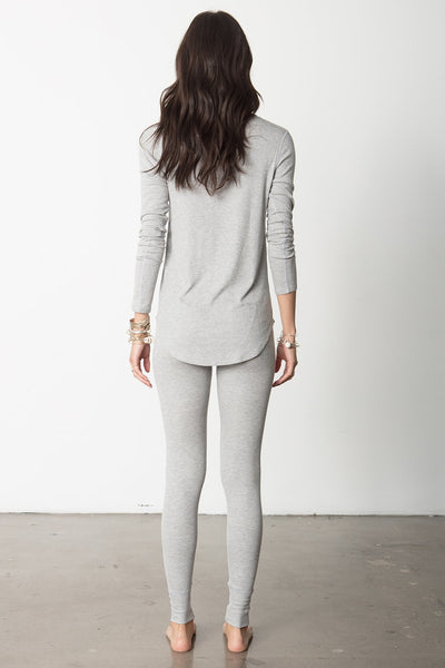 EASY FIT SNAP LONG SLEEVE HENLEY