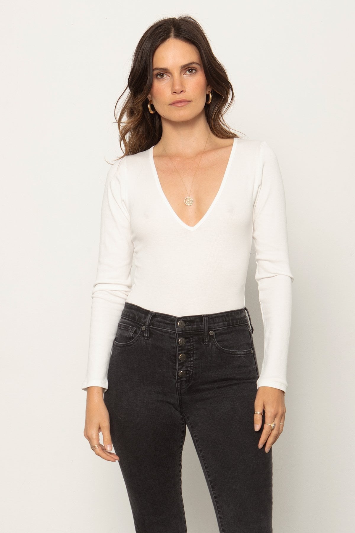 THE V NECK BODYSUIT