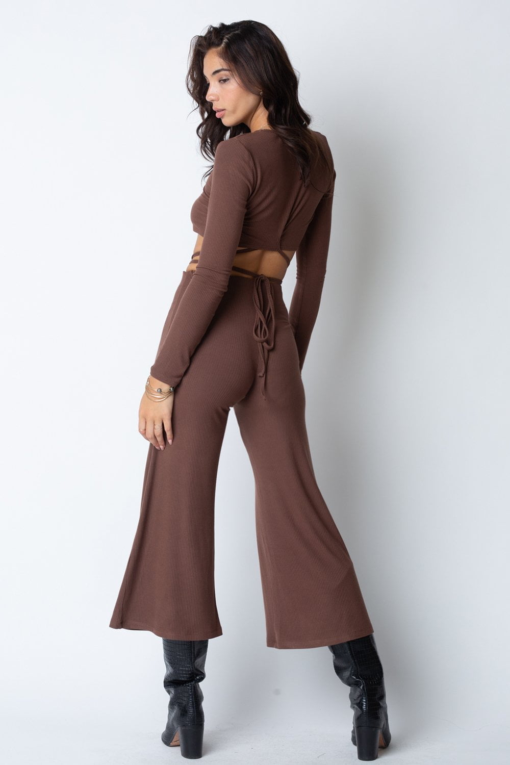 THE RIB WIDE LEG PANT