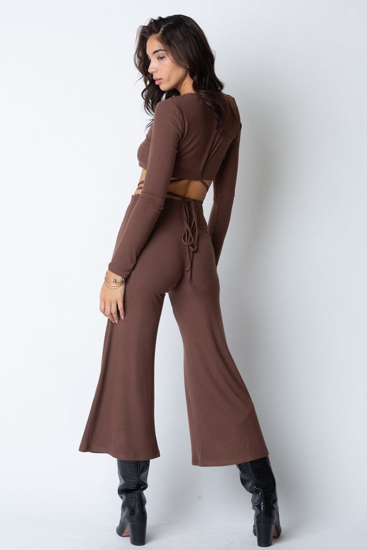 THE RIB WIDE LEG PANT