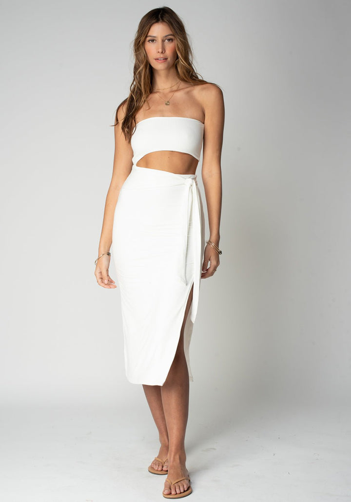 WIDE RIB BAJA NIGHTS CUT OUT DRESS