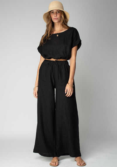 THE LINEN VENICE WIDE LEG PANT