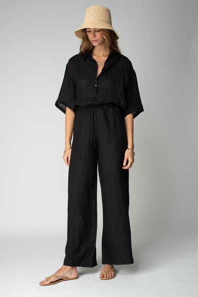 THE LINEN VENICE WIDE LEG PANT