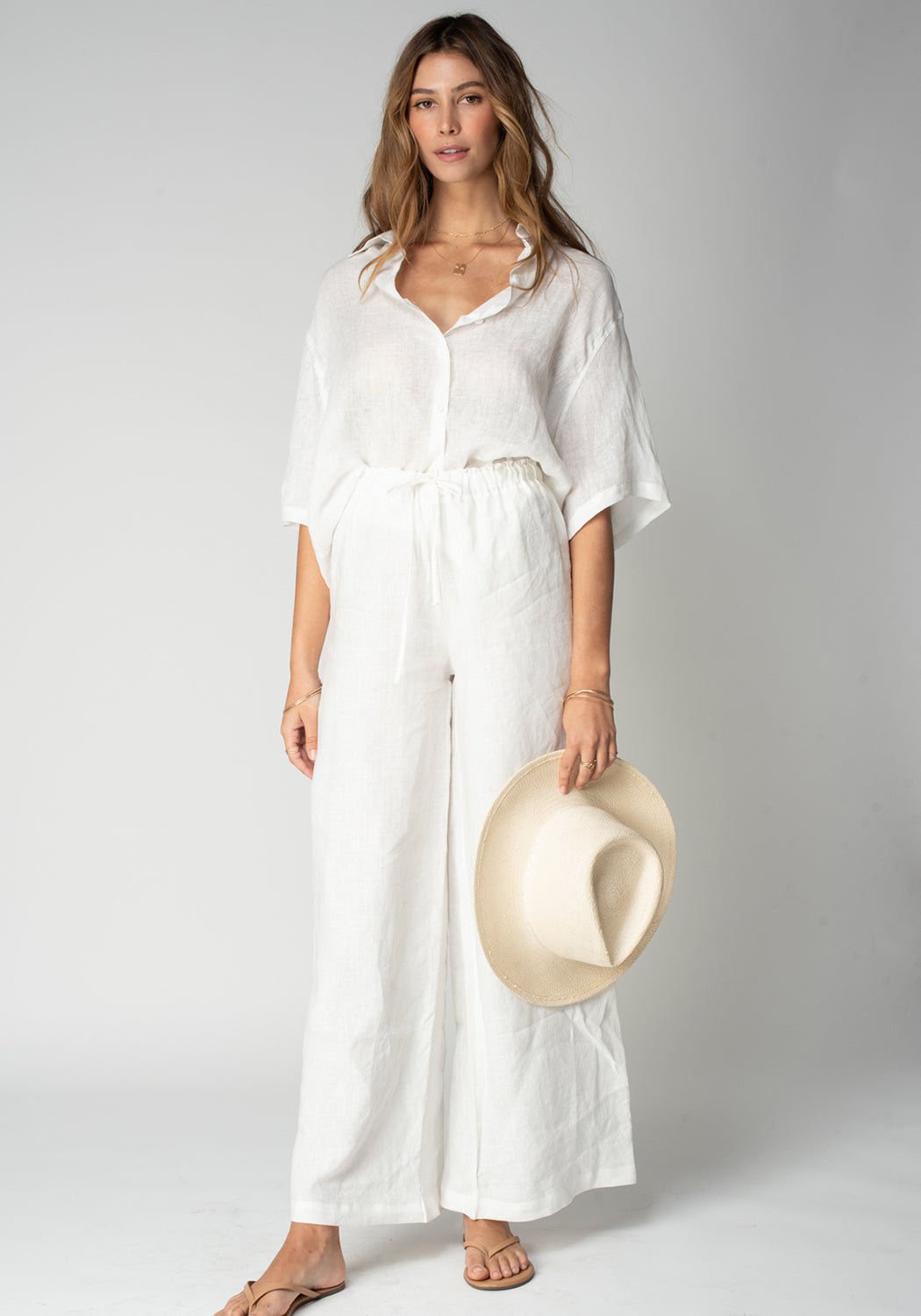 THE LINEN VOILE TAYLOR SHIRT