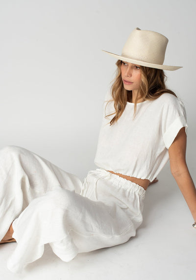 THE LINEN VENICE WIDE LEG PANT