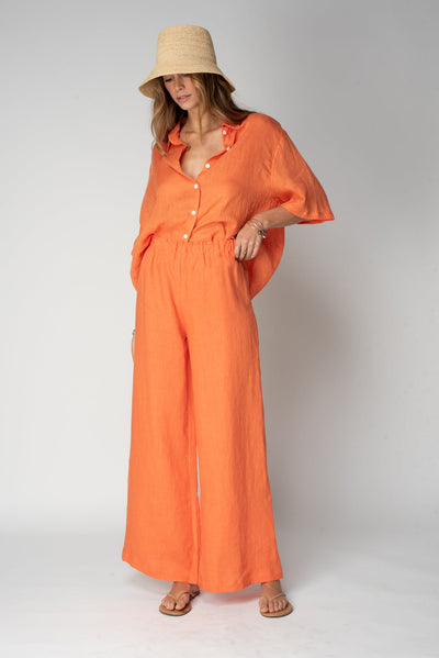 THE LINEN VENICE WIDE LEG PANT