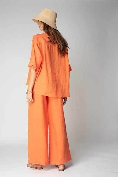THE LINEN VENICE WIDE LEG PANT
