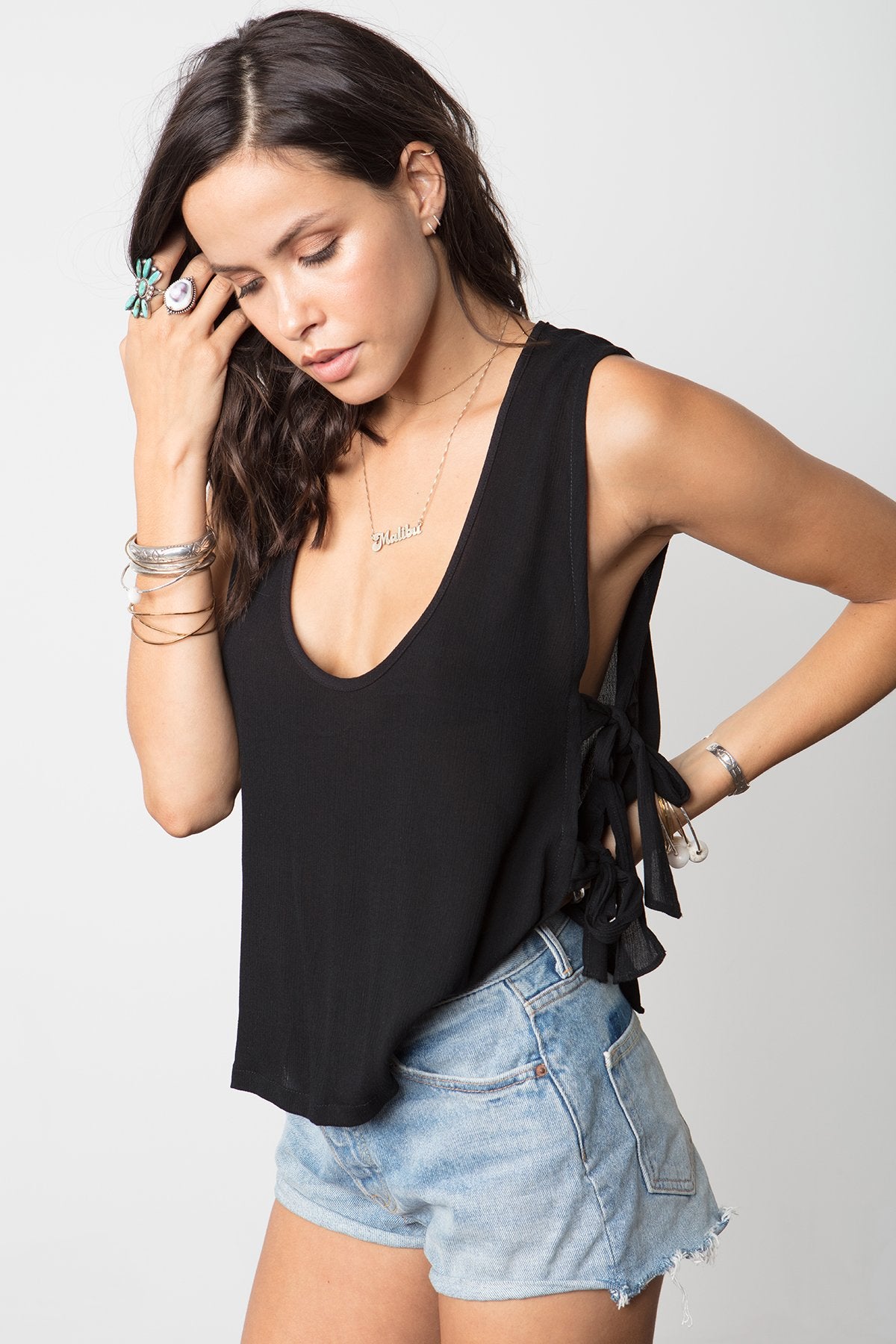 THE FAWN TIE TOP