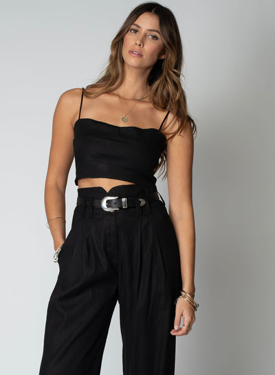LINEN LE BRA TOP