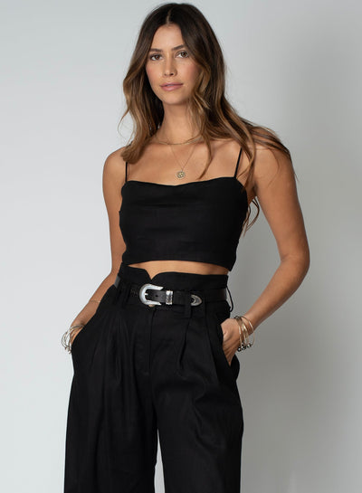 LINEN LE BRA TOP