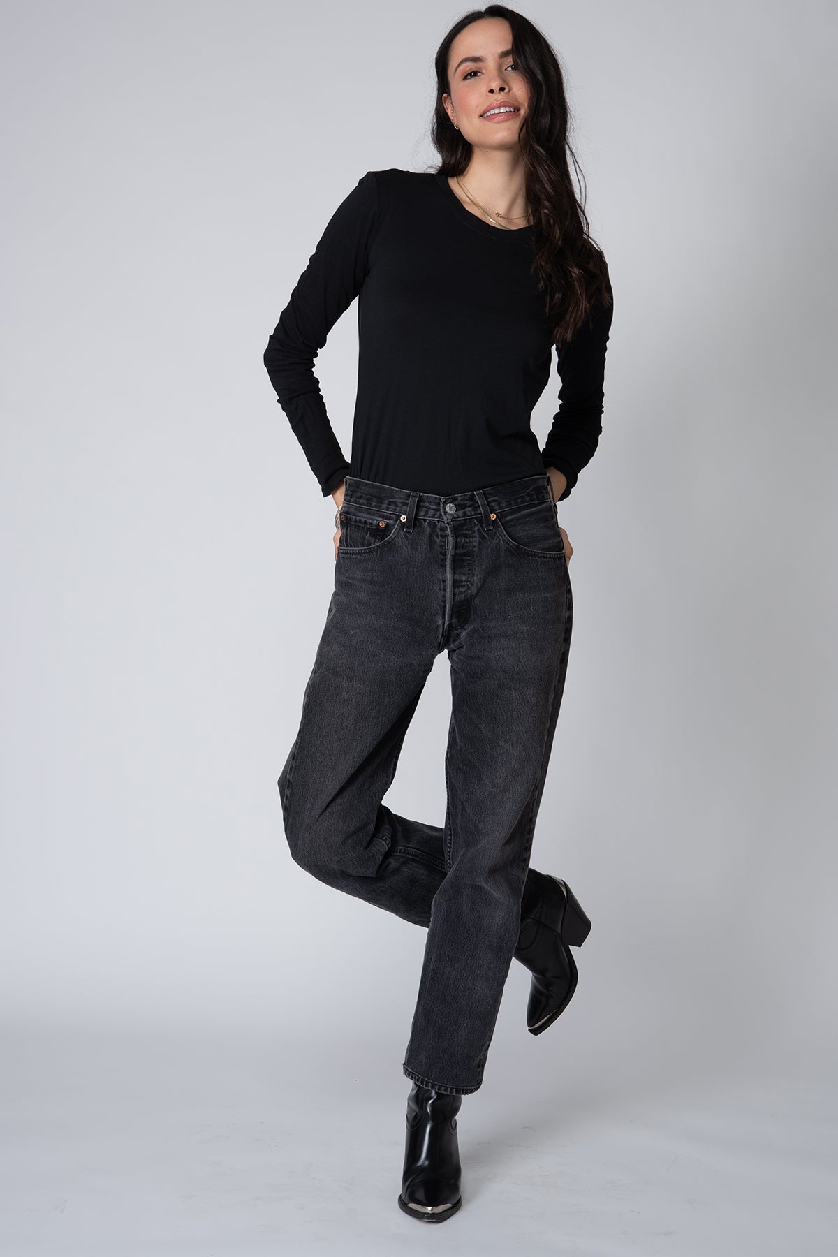 SLIM BABY TEE LONG SLEEVE
