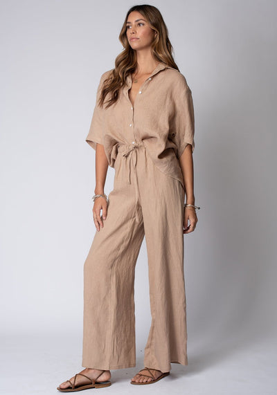 THE LINEN VENICE WIDE LEG PANT