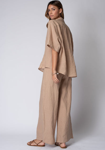 THE LINEN VENICE WIDE LEG PANT