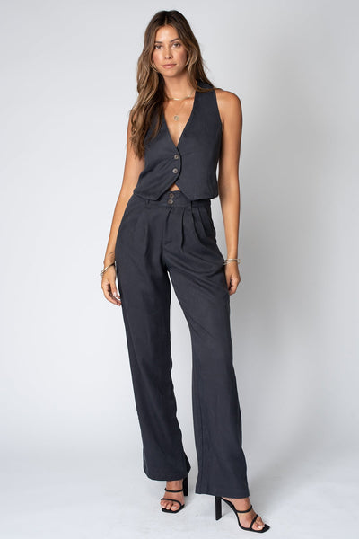 THE TWILL PLEATED PANT