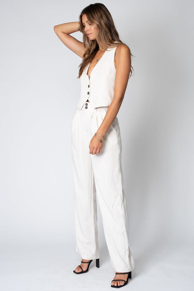 THE TWILL PLEATED PANT