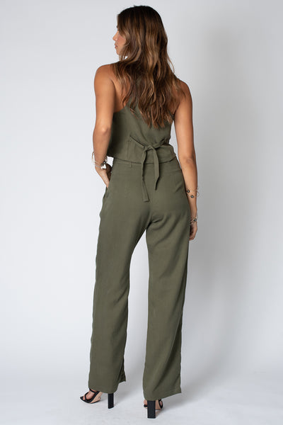 THE TWILL PLEATED PANT