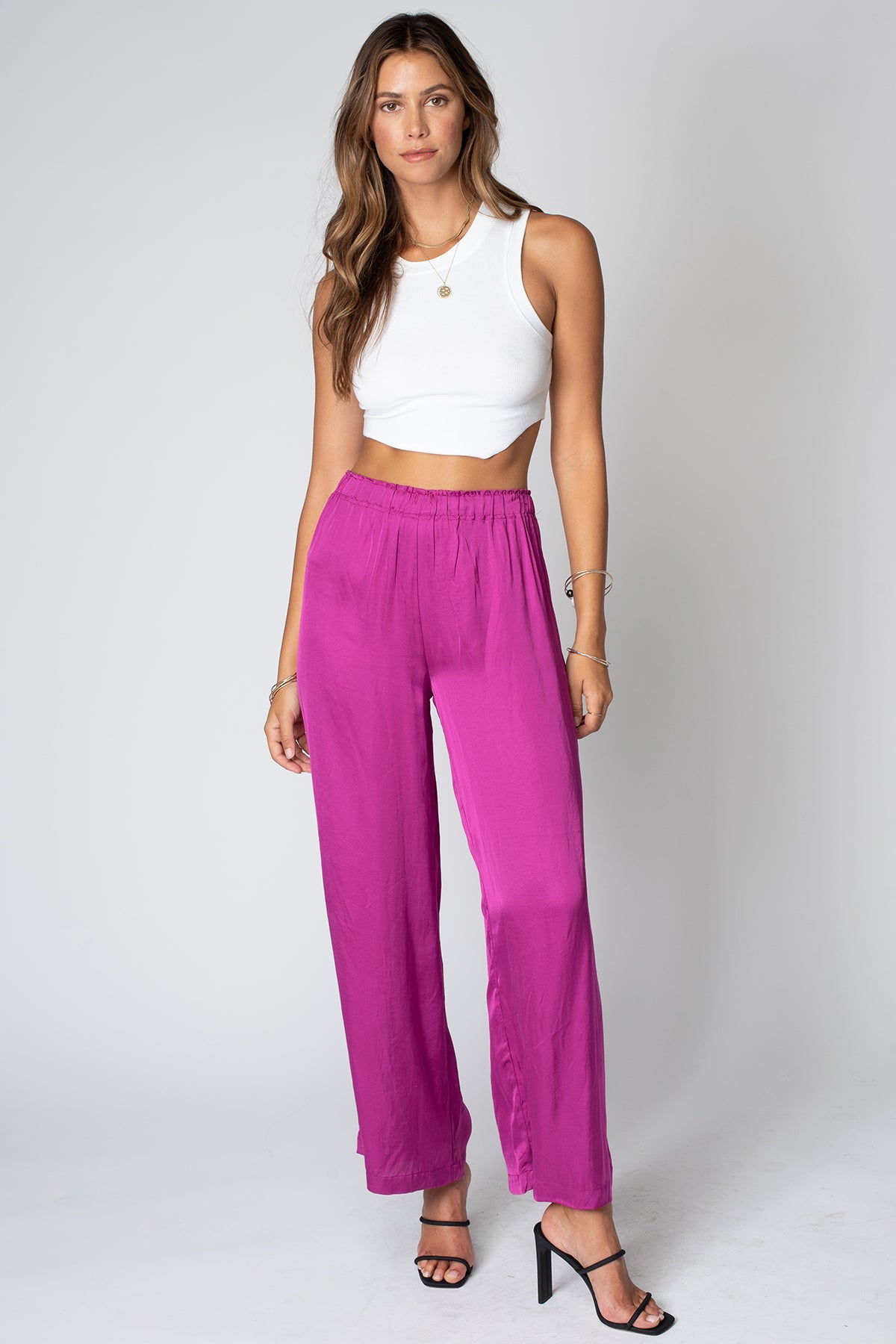 THE SILKY VENICE WIDE LEG PANT