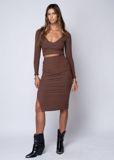 THE V NECK CROP